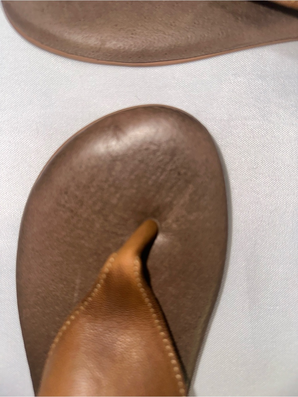 ⁠ROAN Bed Stu Xandria Leather Thong Sandals Womens 7 Tan Brown Studded Boho Flat - Picture 7 of 10